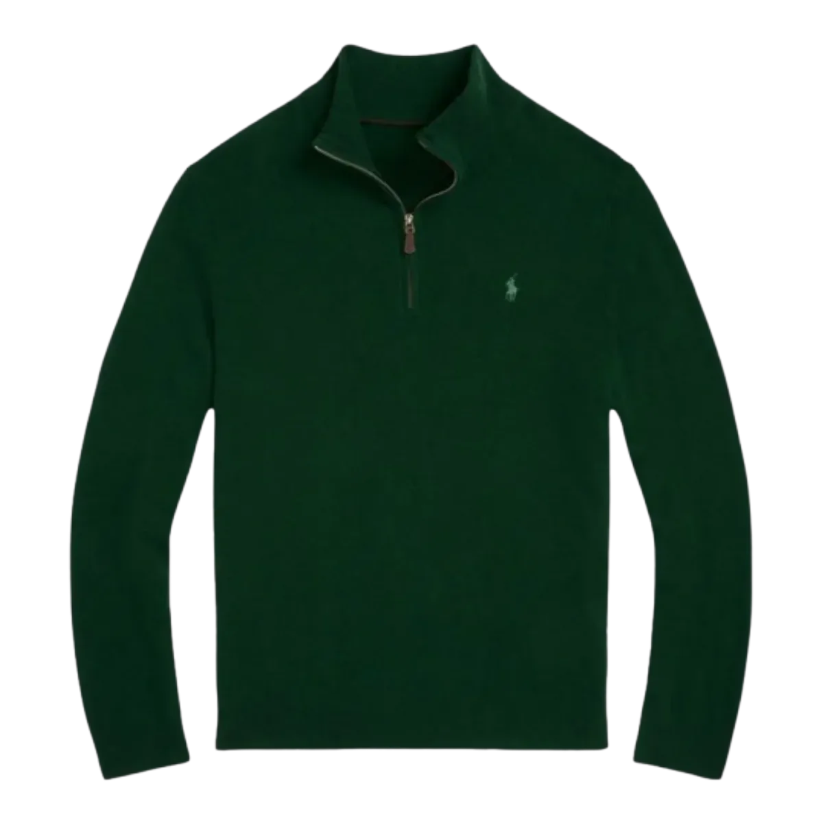 Ralph Lauren Green Quarter-Zip Sweater