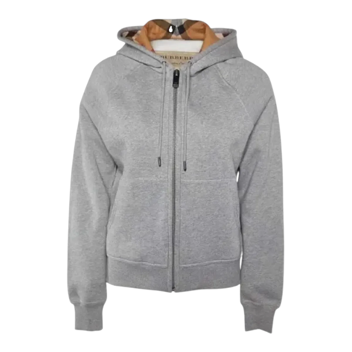 Burberry Grey Zip-Up Hoodie
