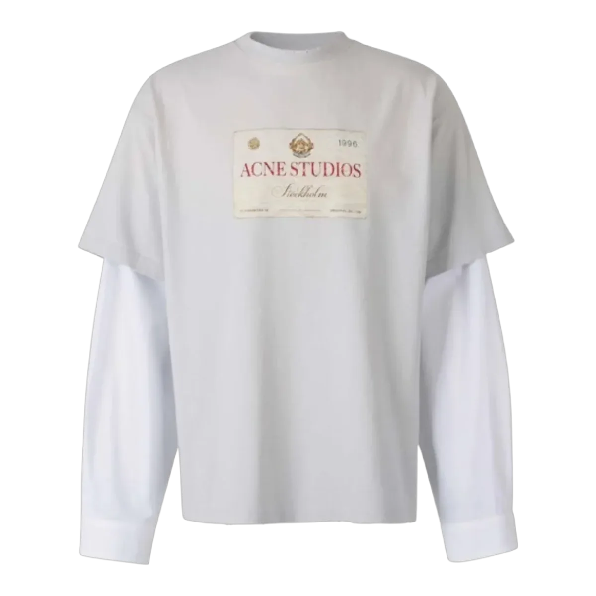 Acne Studios Logo Long Sleeve White