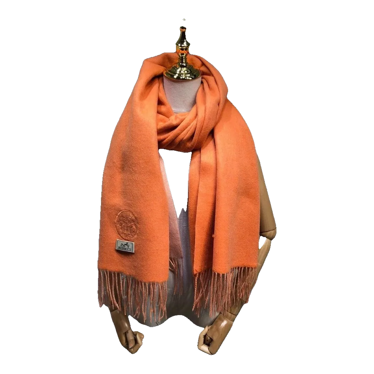 Hermes Orange Scarf