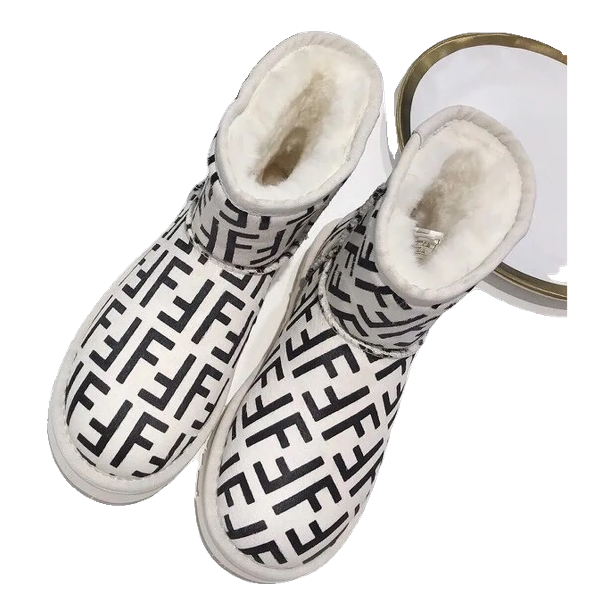Fendi FF Monogram Boots