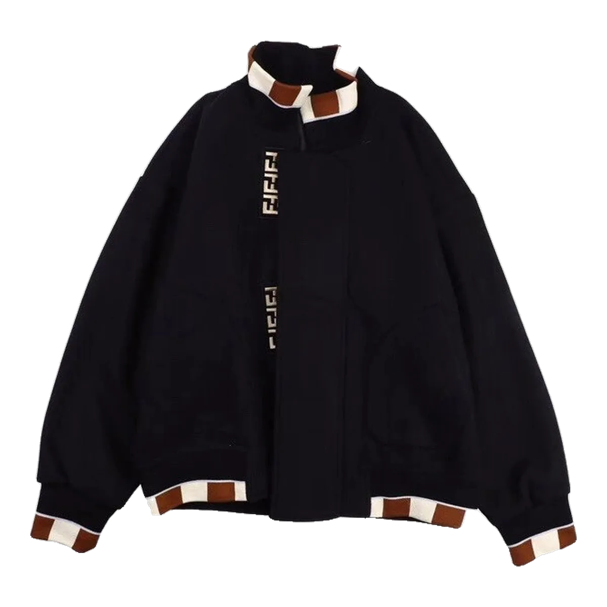 Fendi Black FF Trim Jacket