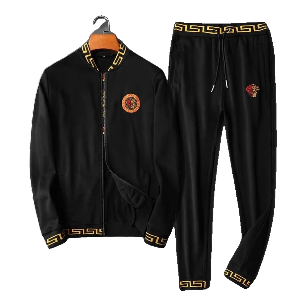 Versace Baroque Tracksuit Black