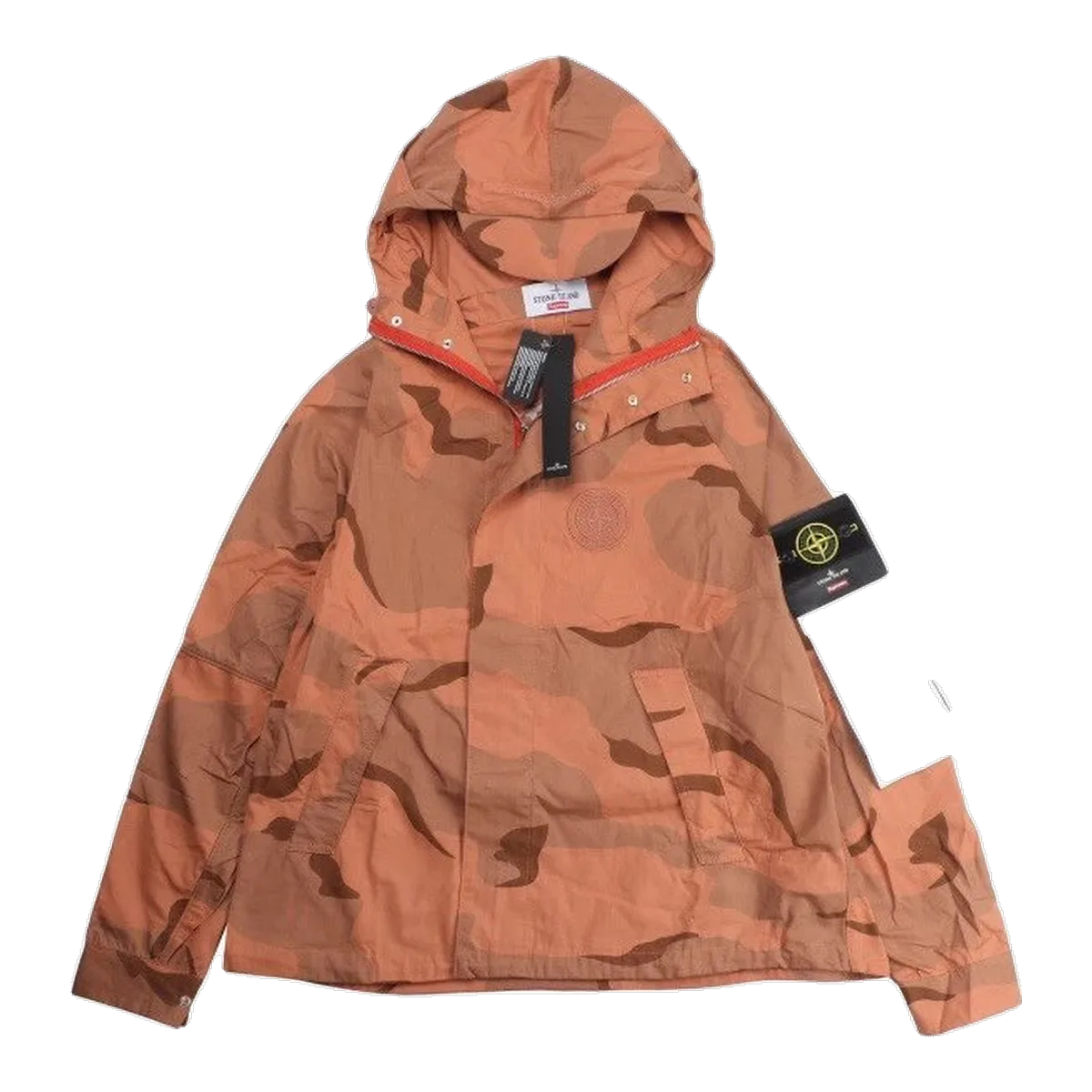 Stone Island Camo Coat Orange