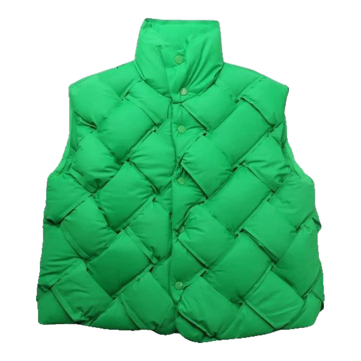 Bottega Veneta Puffer Vest Green