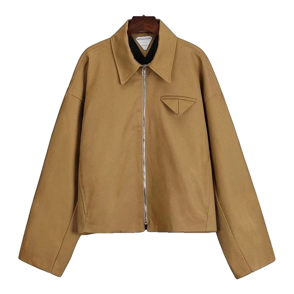 Bottega Veneta Tan Zip Jacket