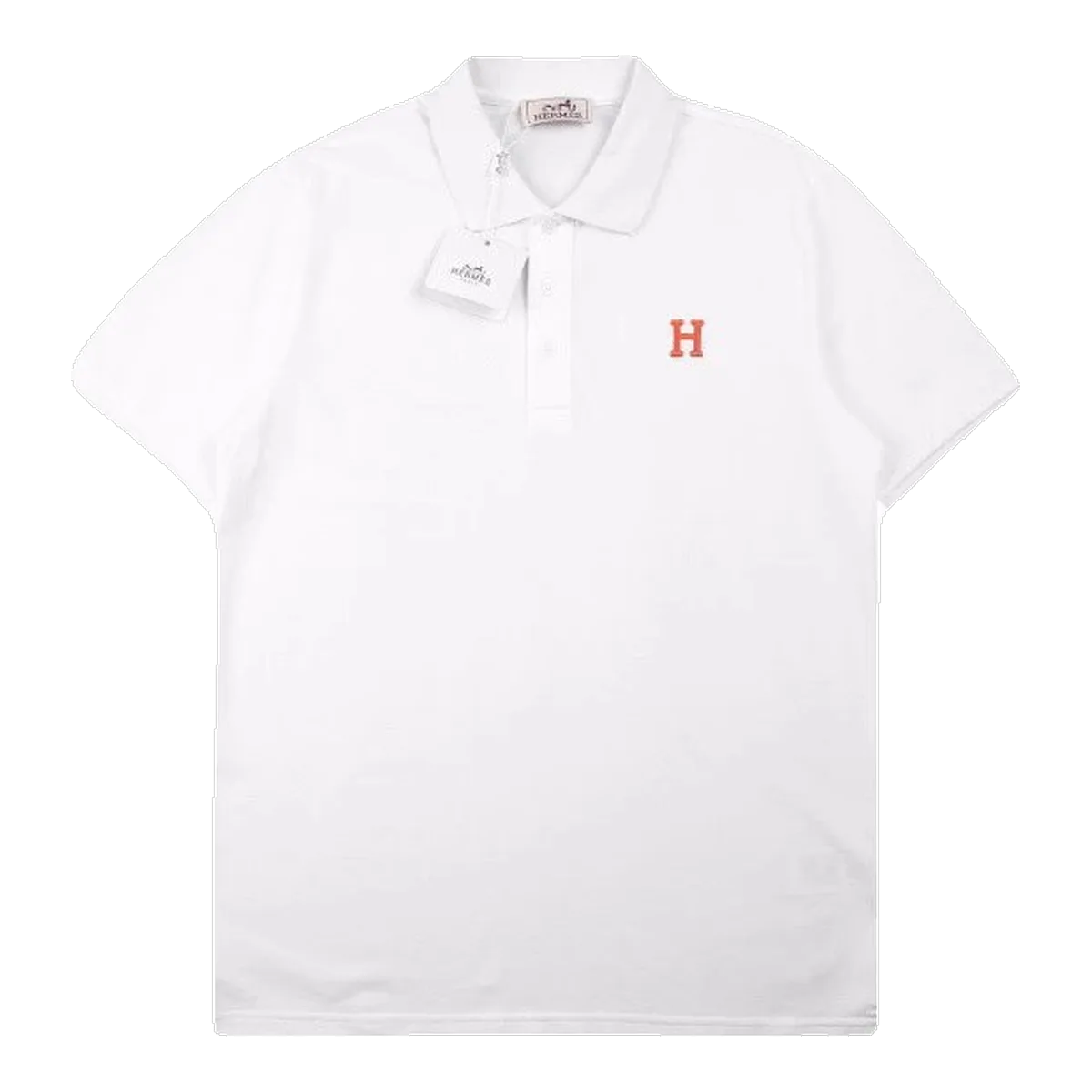 Hermes White Polo Shirt