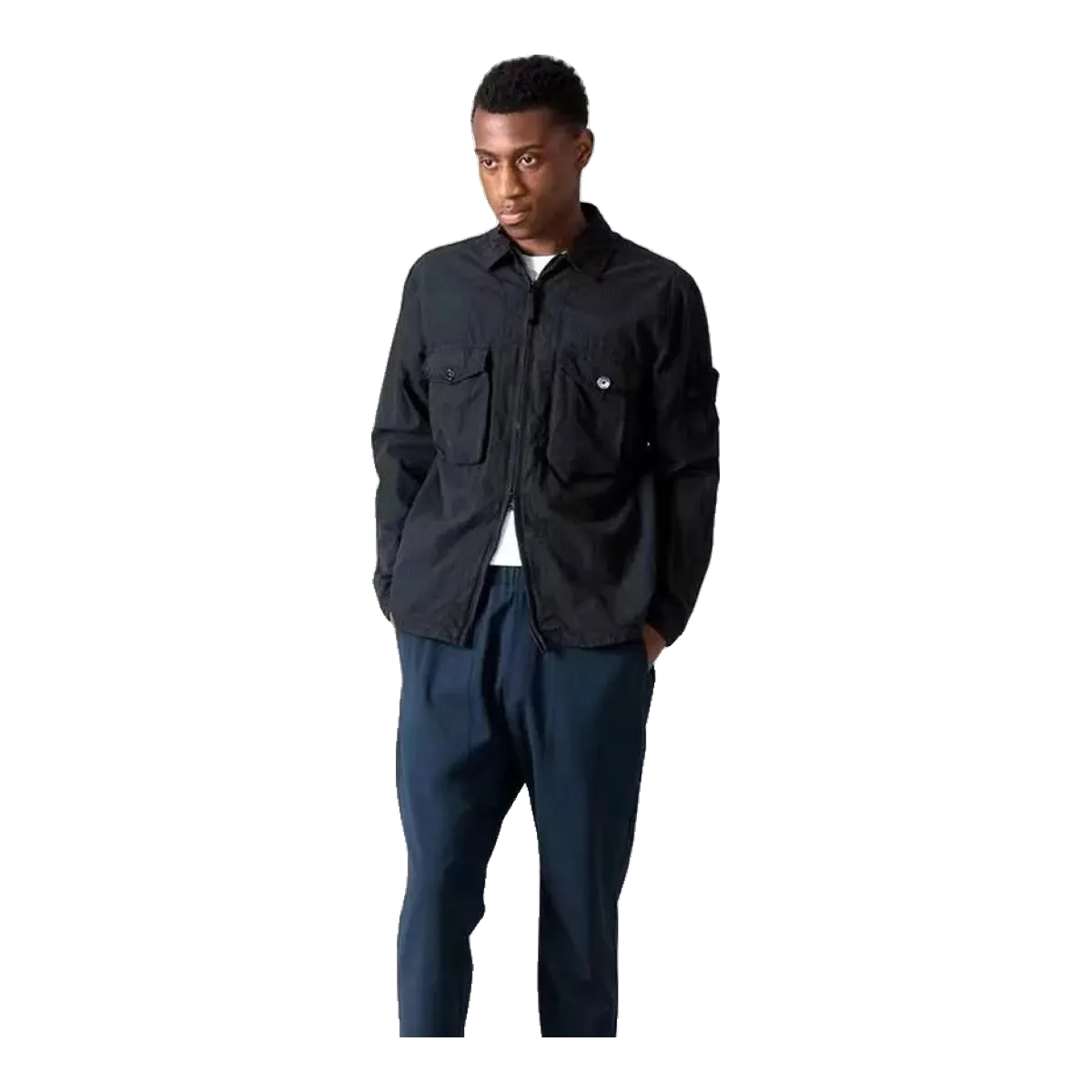 Stone Island Black Windbreaker