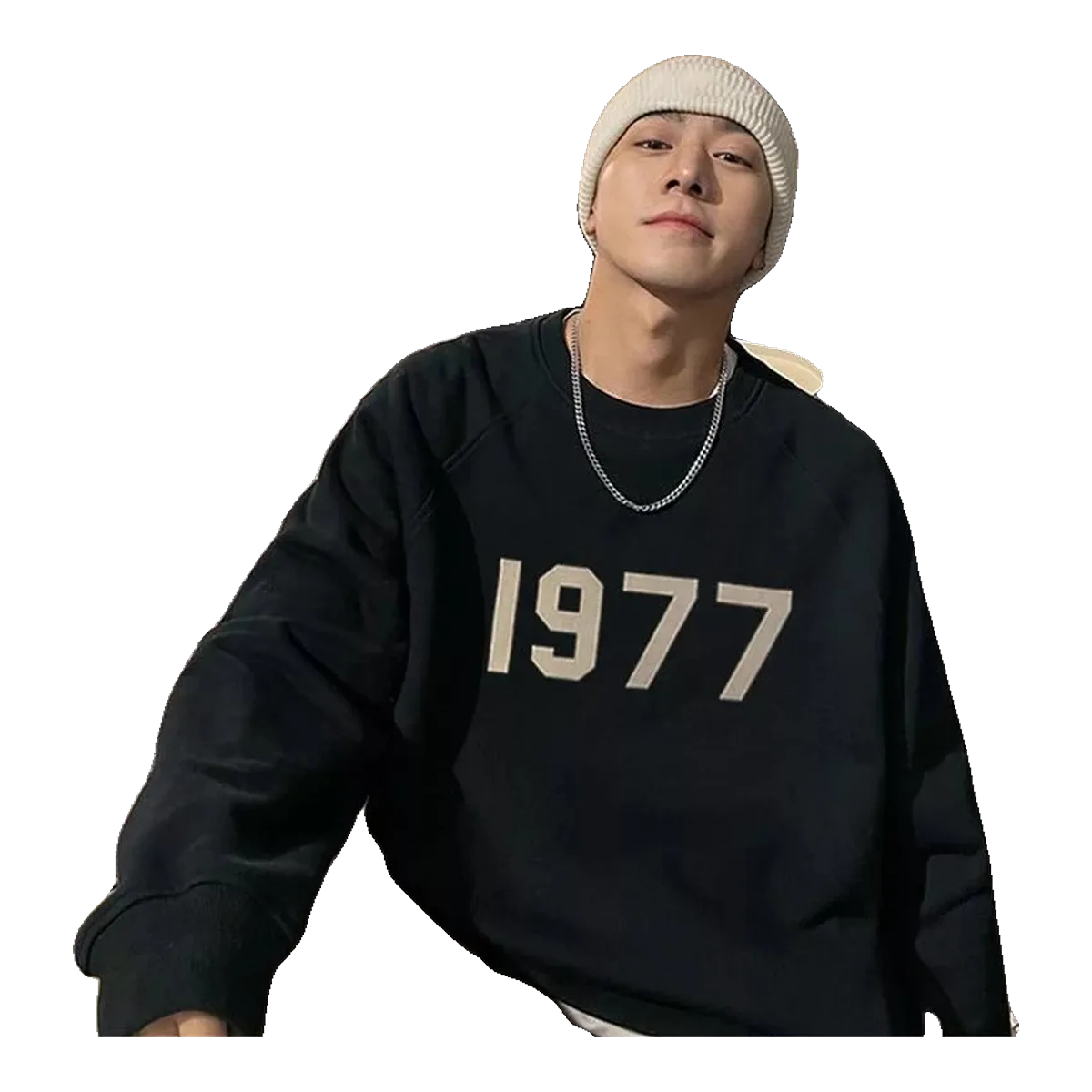 Essentials Black 1977 Sweatshirt