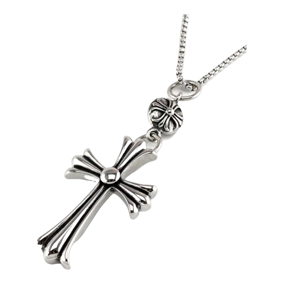 Chrome Hearts Cross Necklace Silver