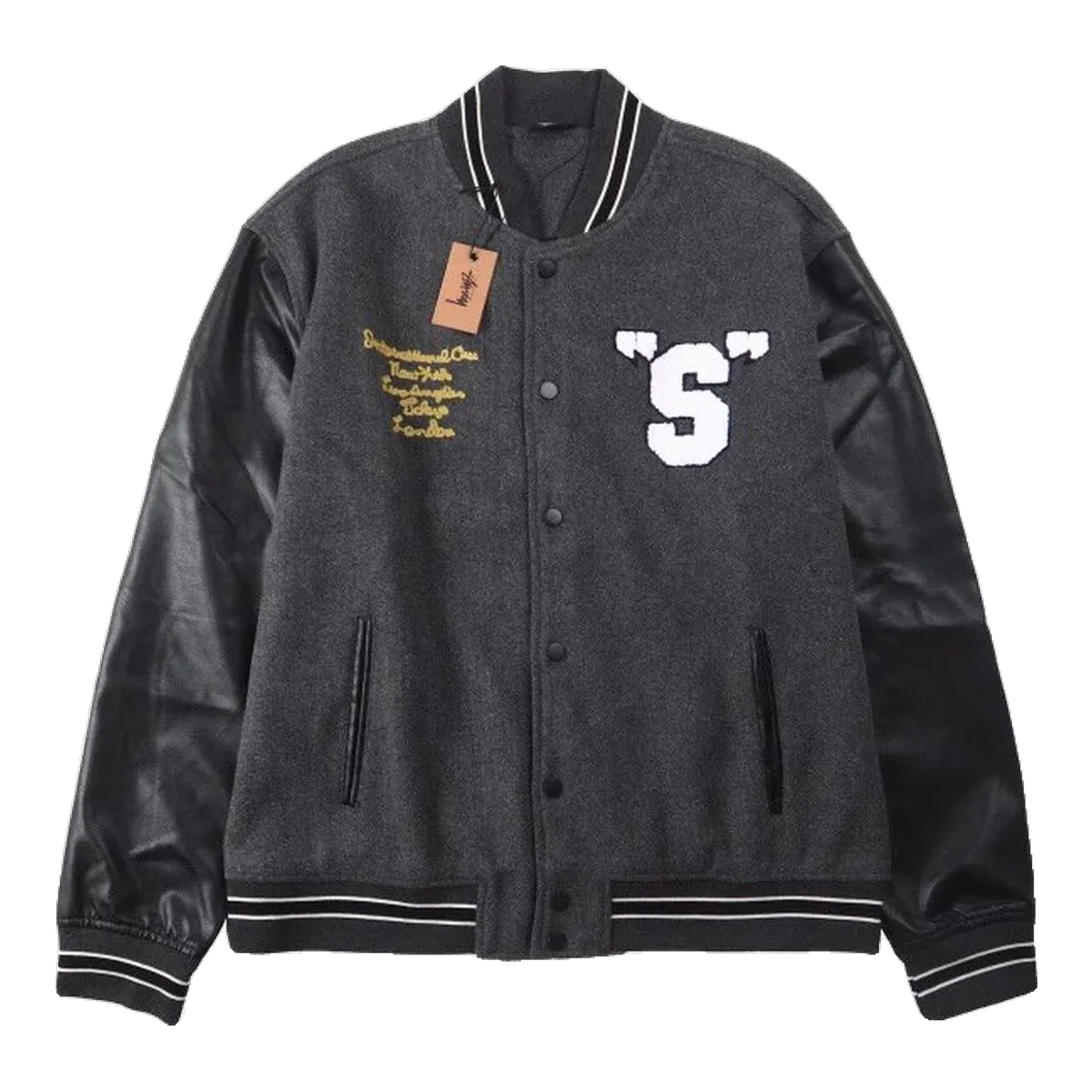 Stussy Varsity Jacket Black