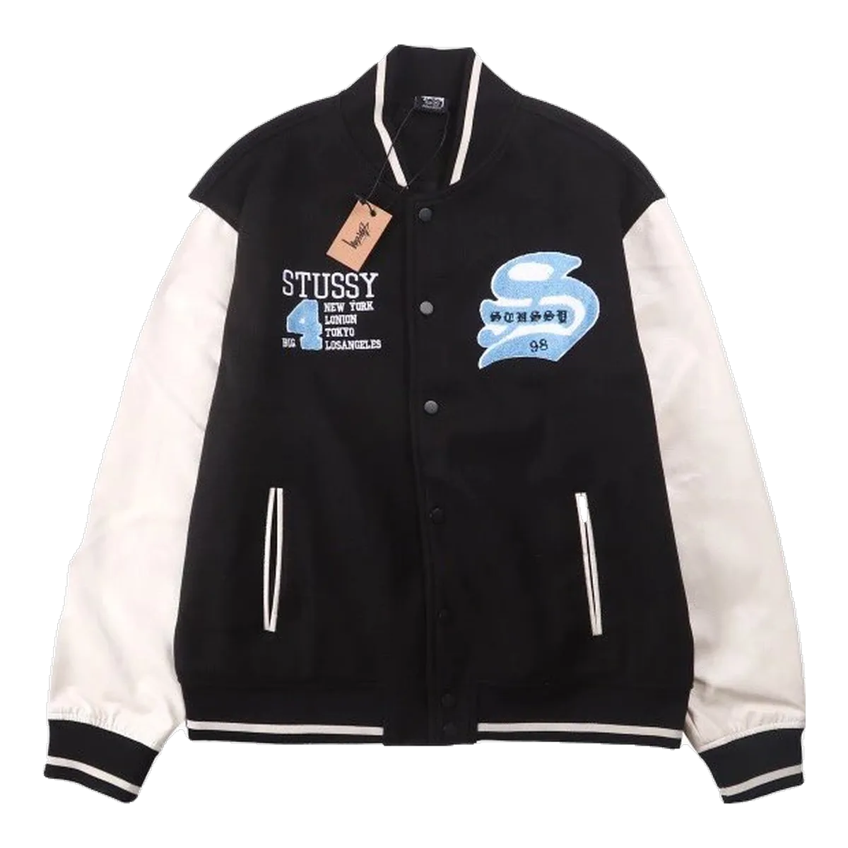 Stussy Varsity Jacket Black