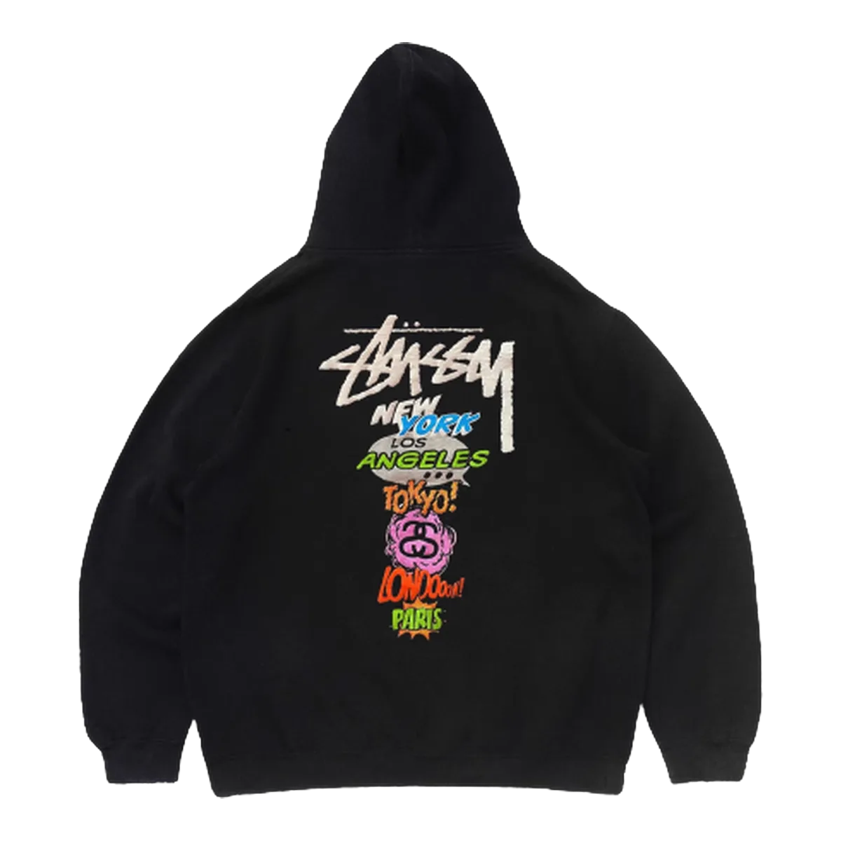 Stussy Logo Black Hoodie