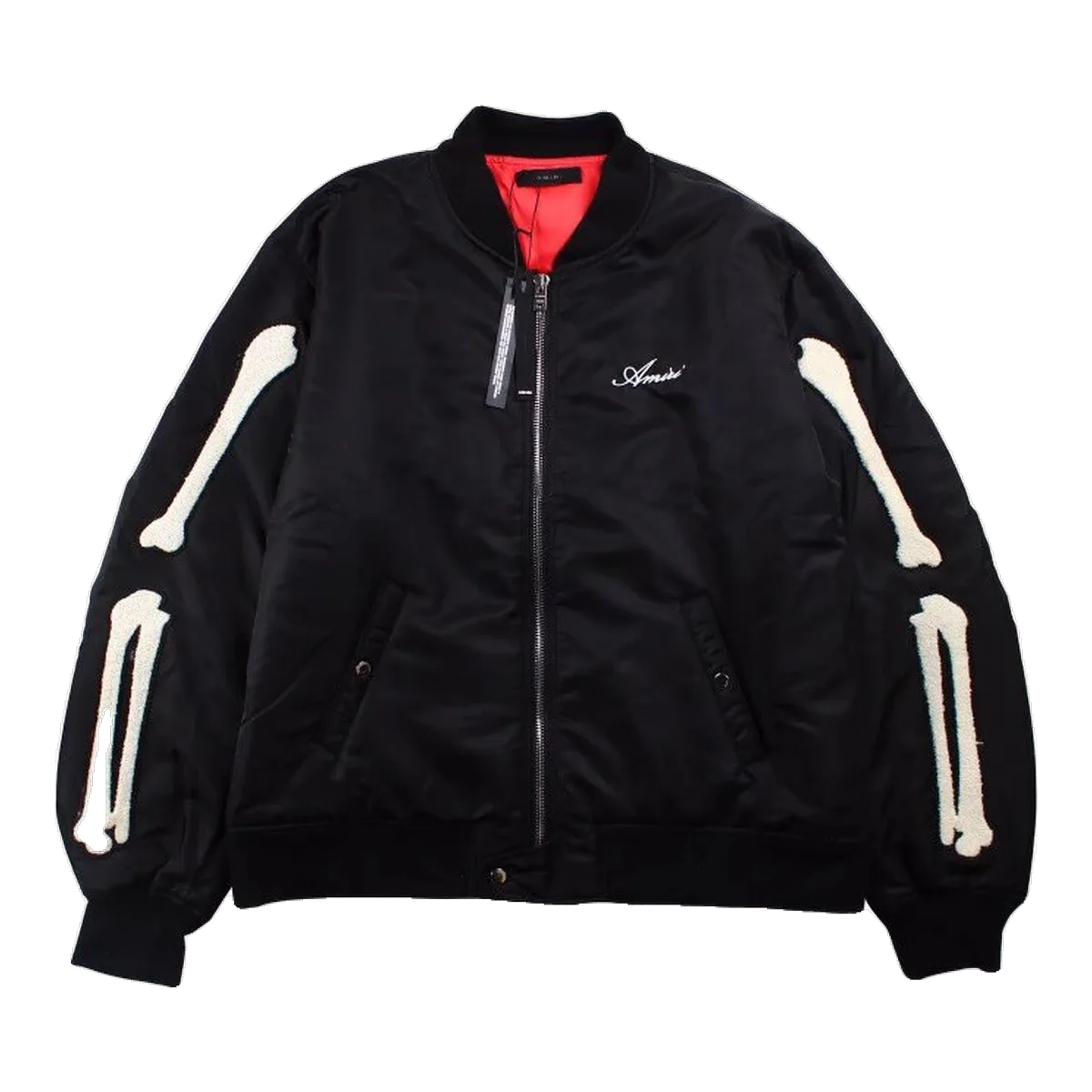Amiri Bones Bomber Jacket Black