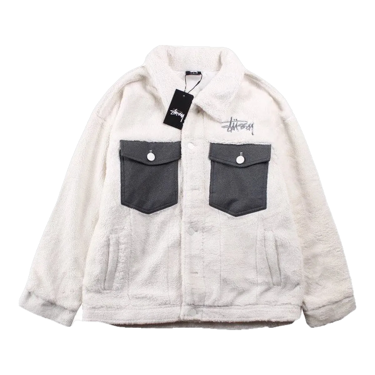 Stussy Jacket White