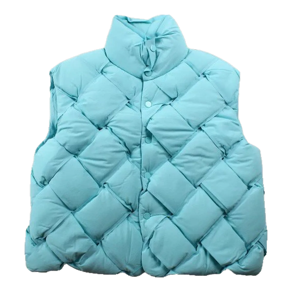 Bottega Veneta Blue Puffer Vest