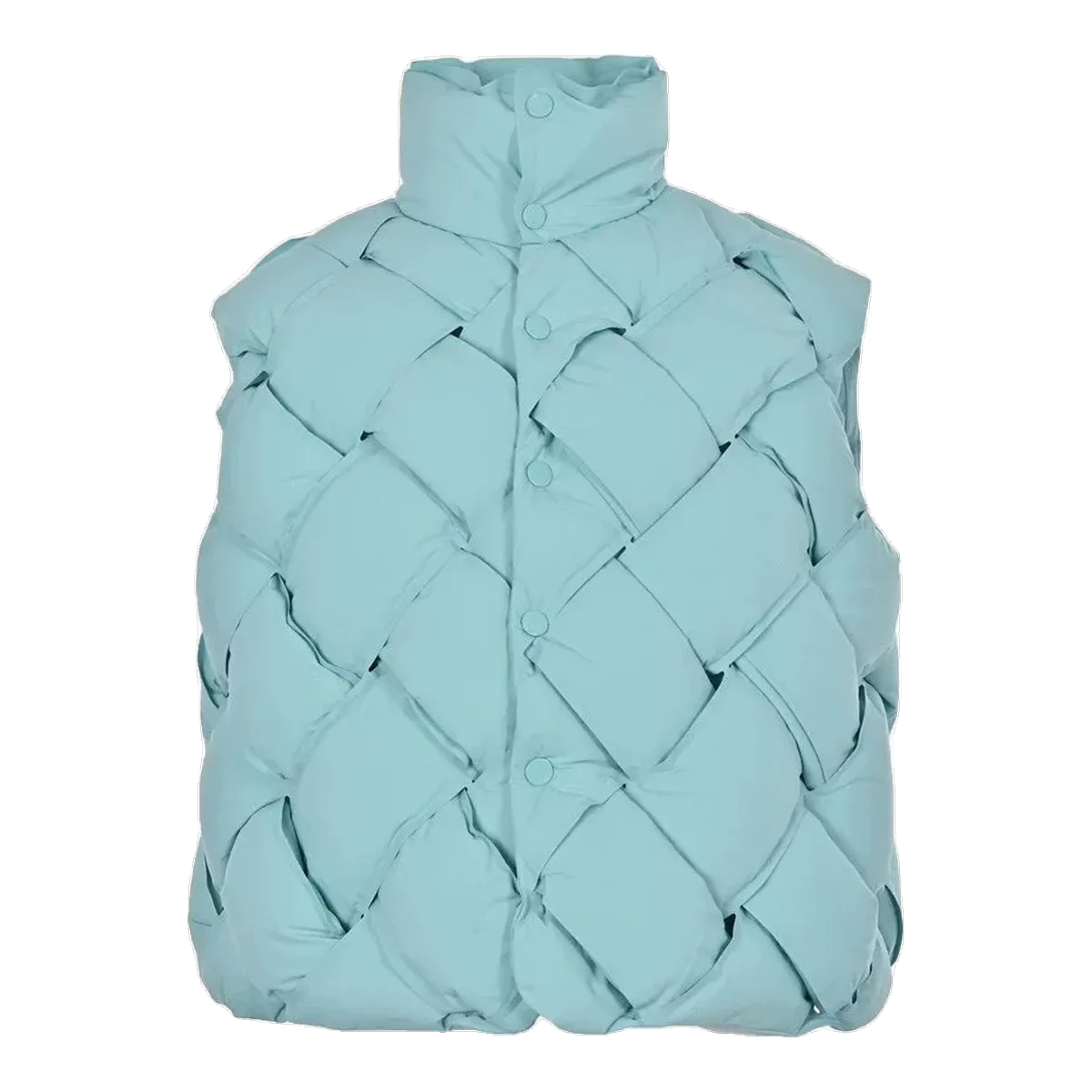 Bottega Veneta Blue Puffer Vest