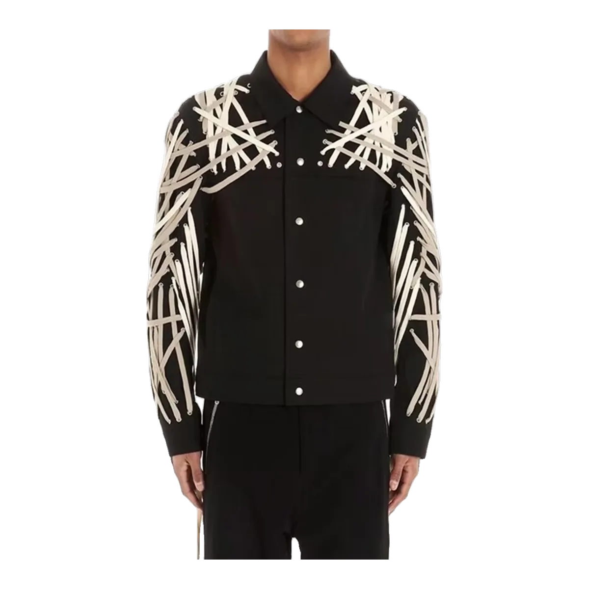 Rick Owens Black Drawstring Jacket