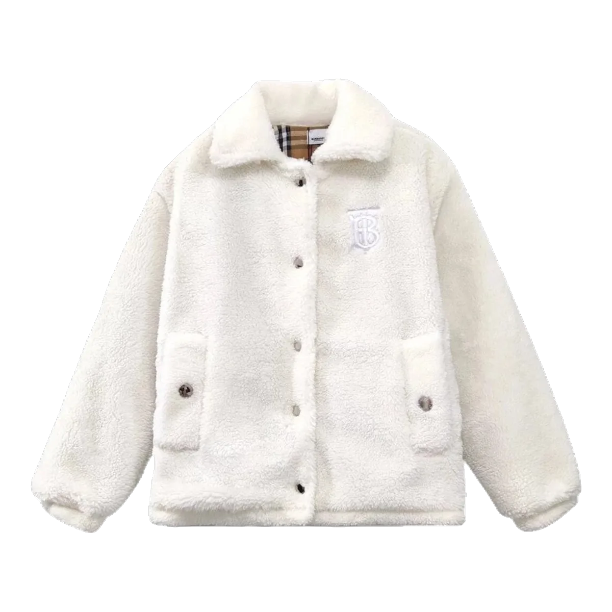 Burberry Fleece Jacket White