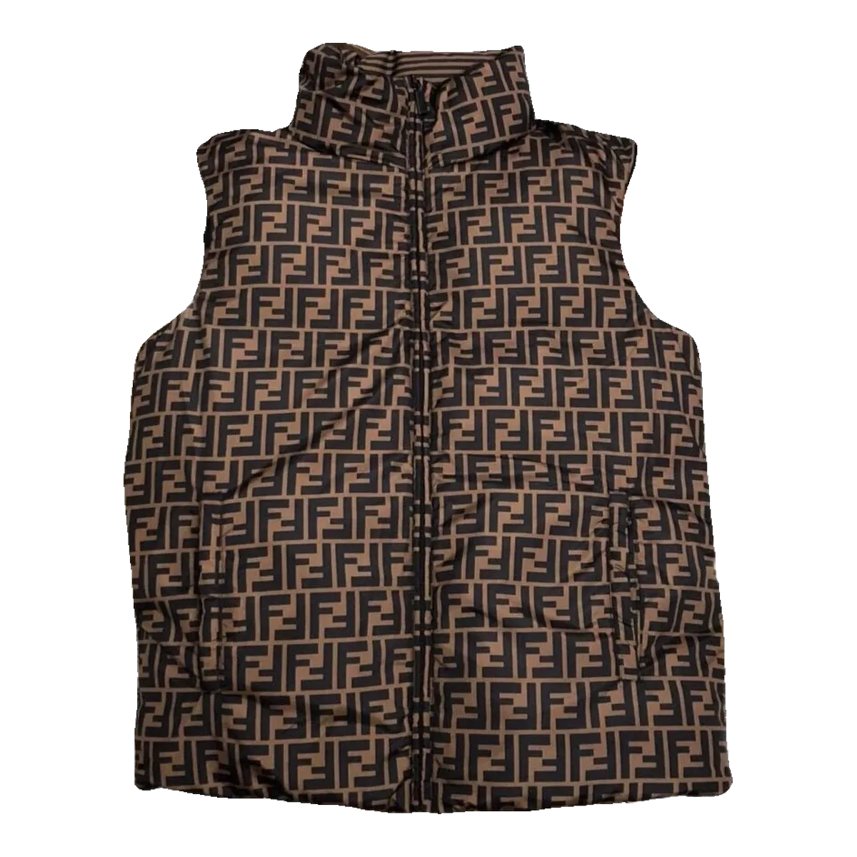 Fendi Brown FF Gilet