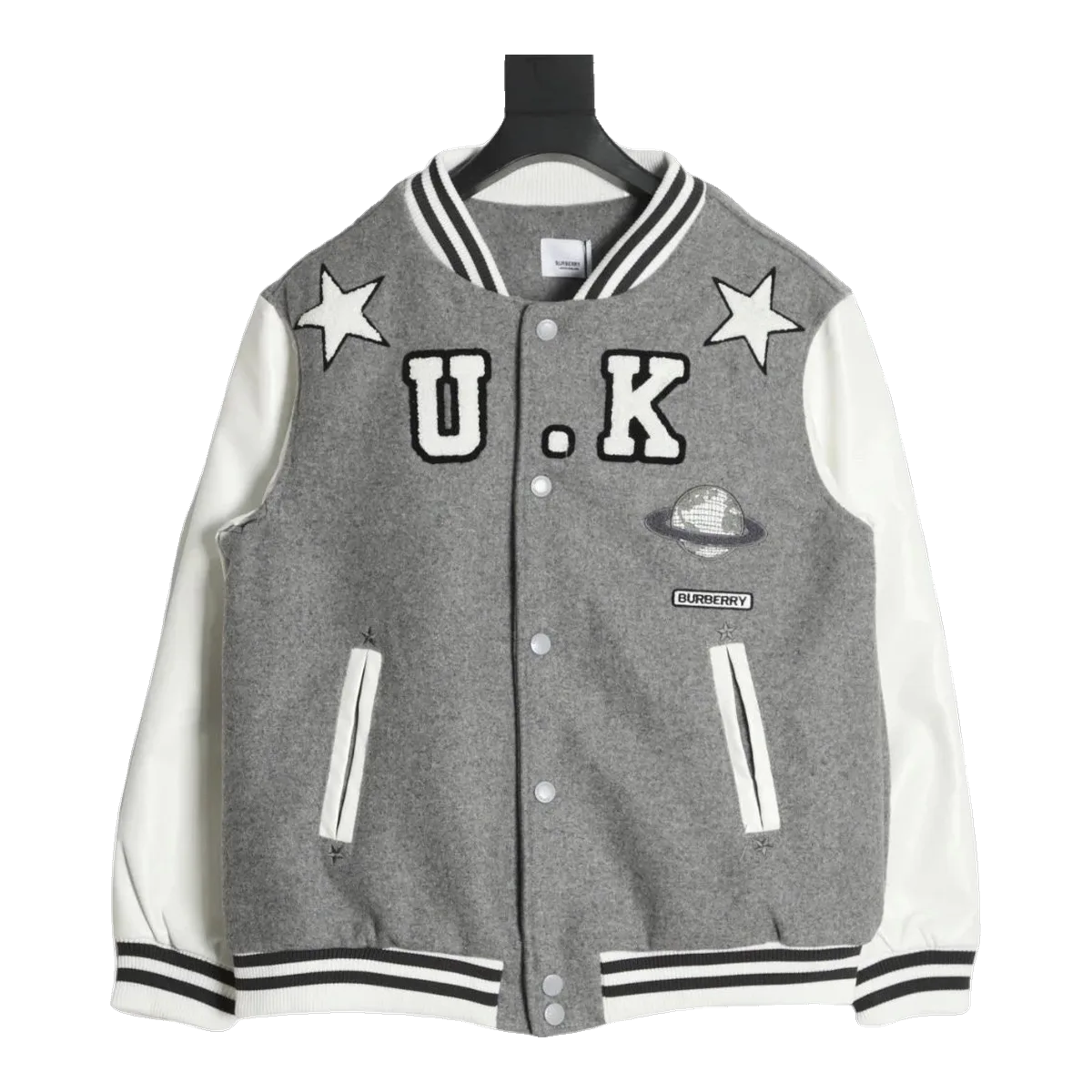 Burberry Grey U.K Varsity Jacket