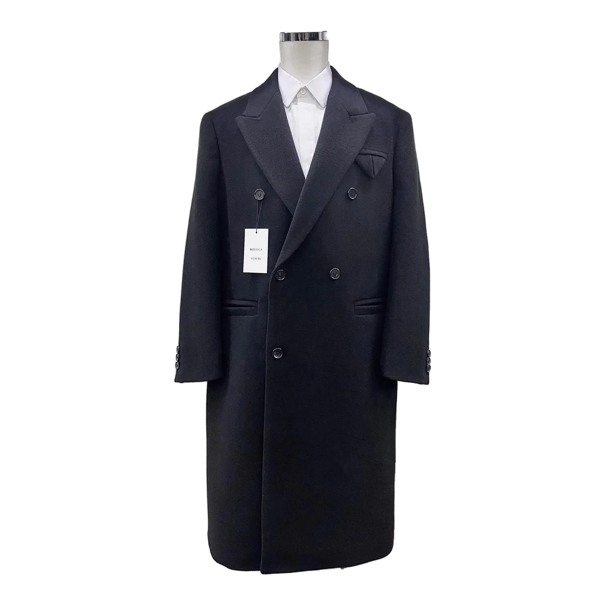 Bottega Veneta Navy Wool Coat