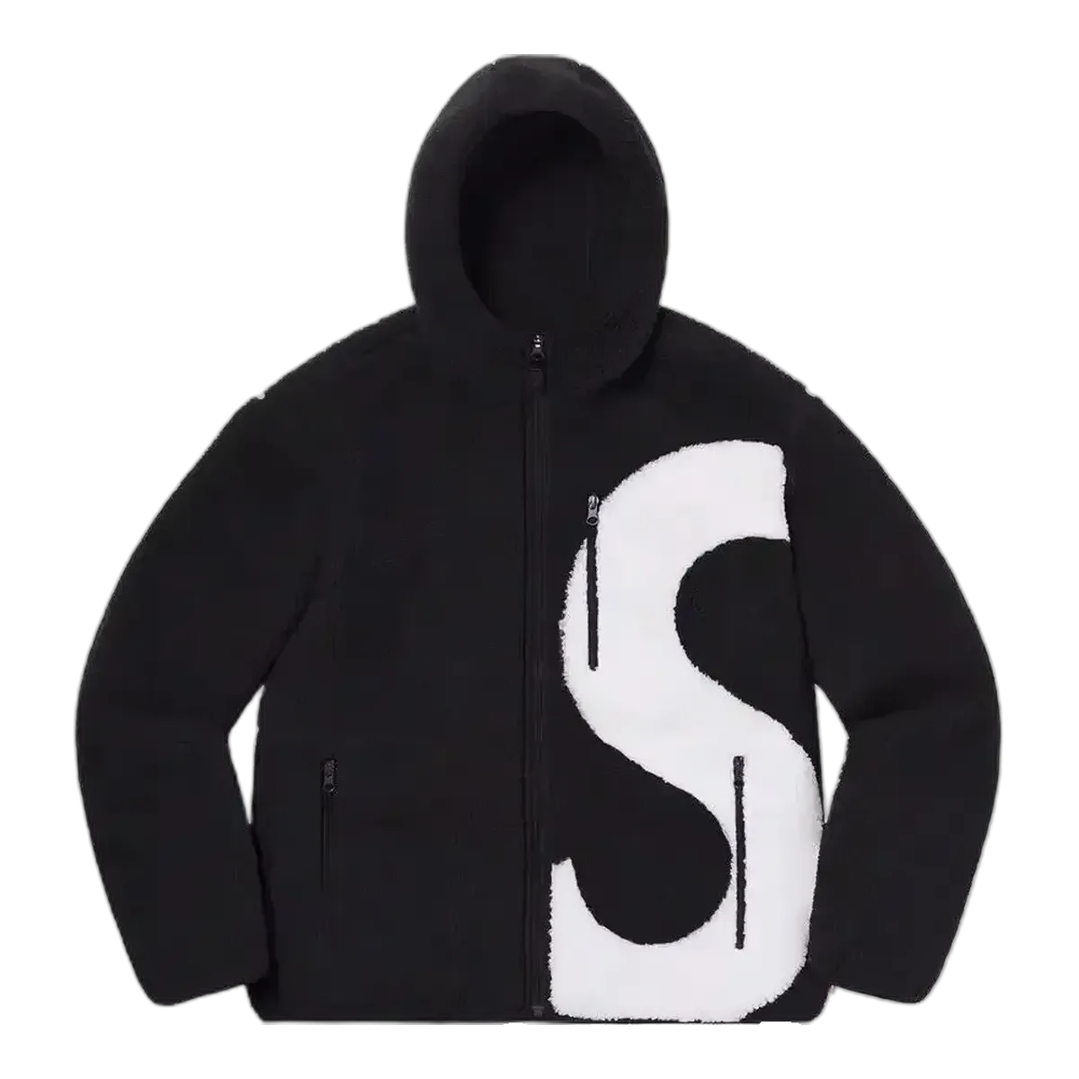Supreme Big S Logo Black Hoodie