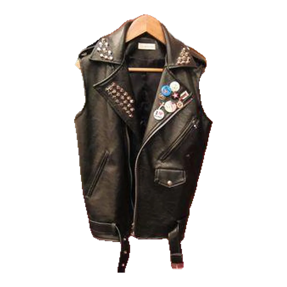Rick Owens Studded Leather Vest Black