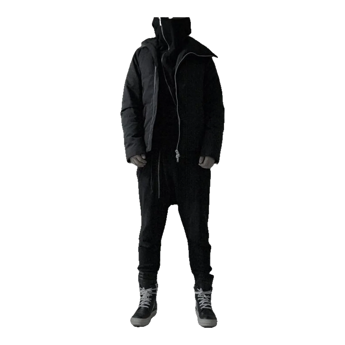 Rick Owens Black Hooded Jacket