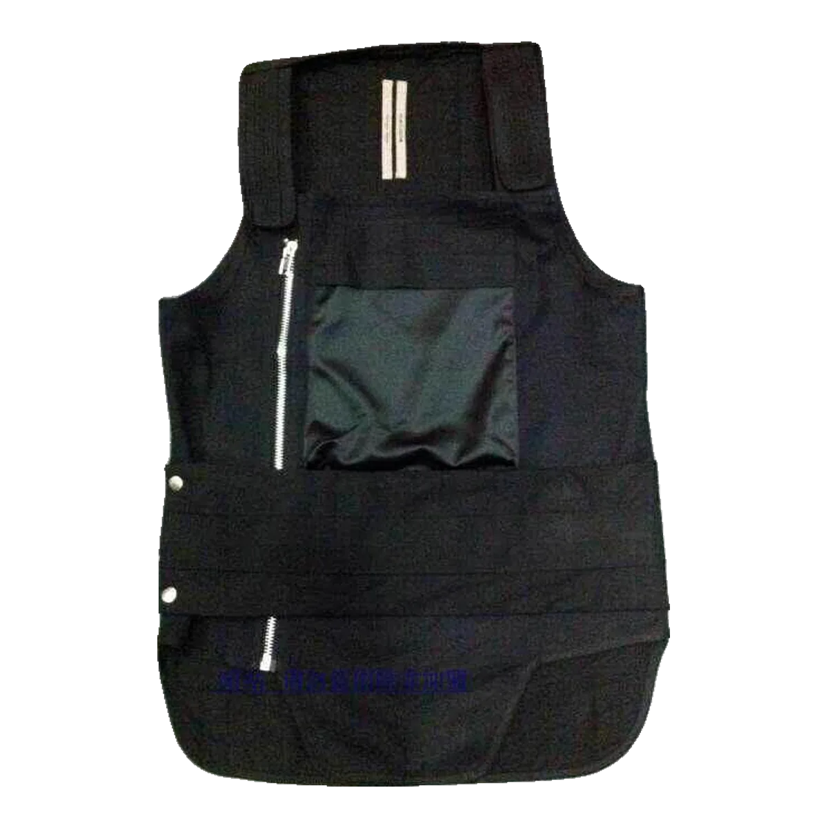 Rick Owens Black Cargo Vest