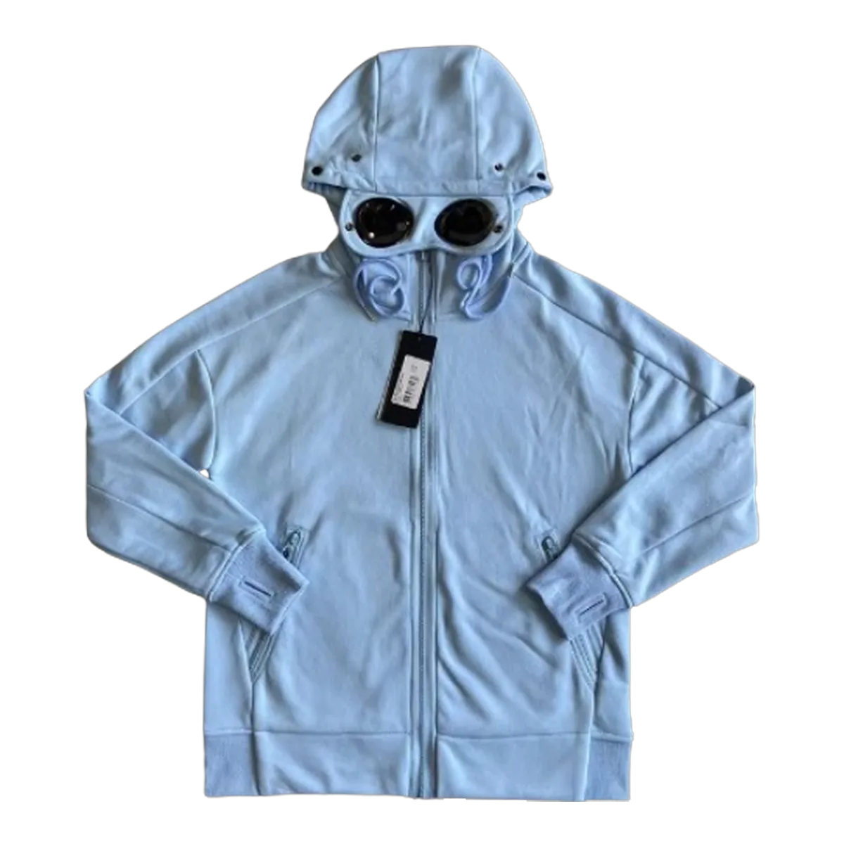 Cp Goggle Zip Hoodie Blue