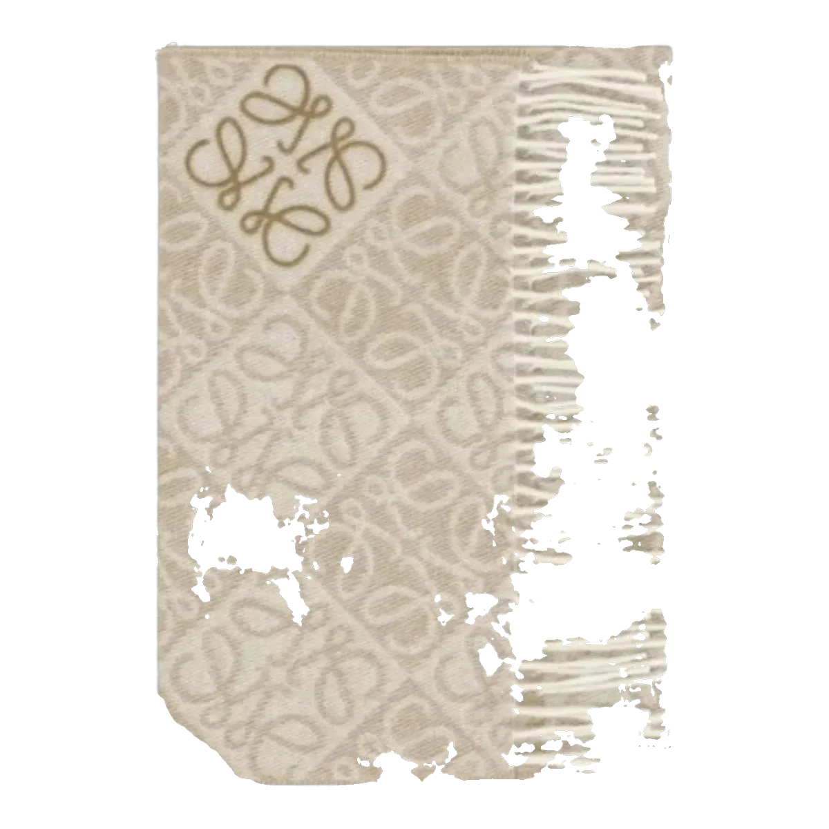 Loewe Anagram Scarf Cream