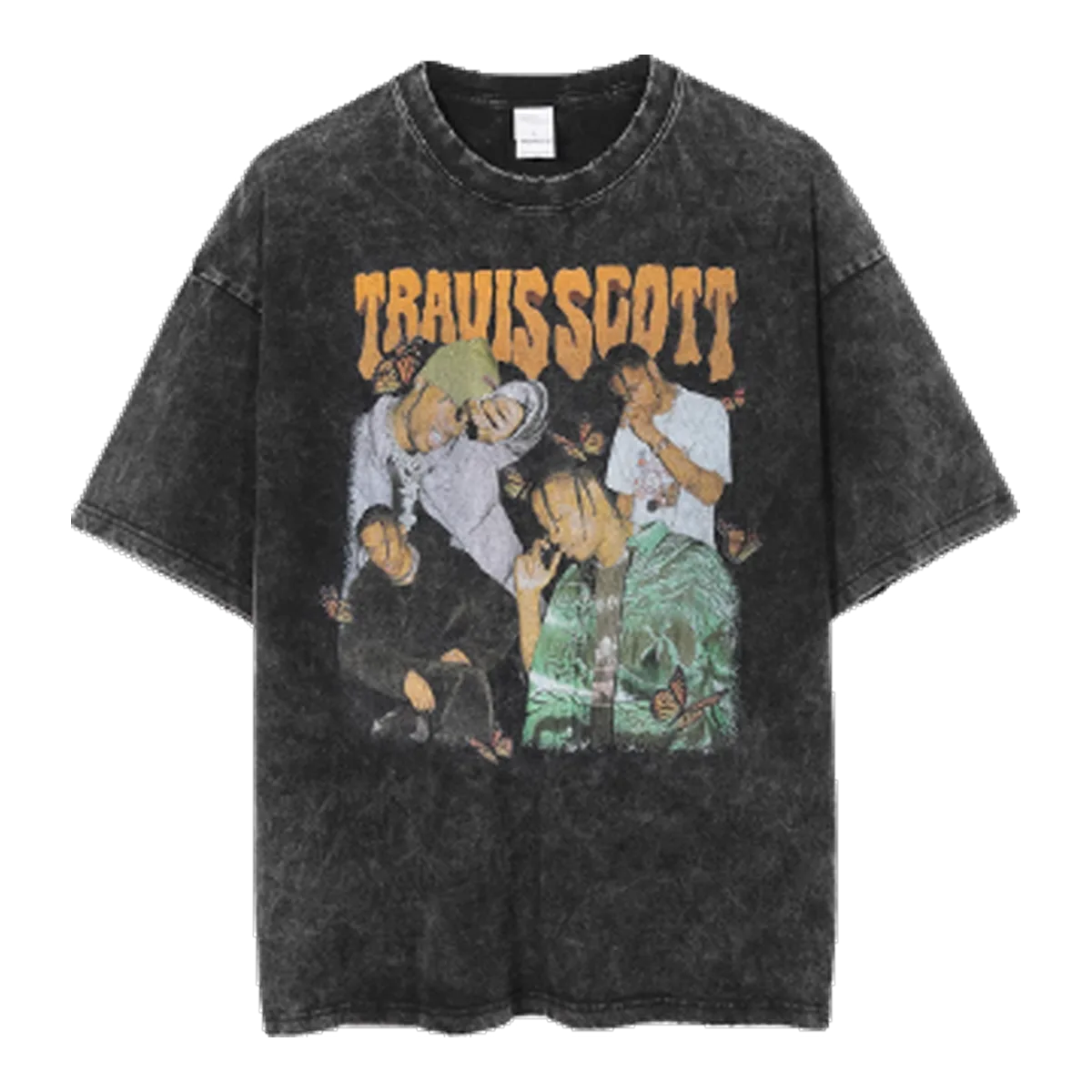 AP Washed Rap Graphic T-Shirt