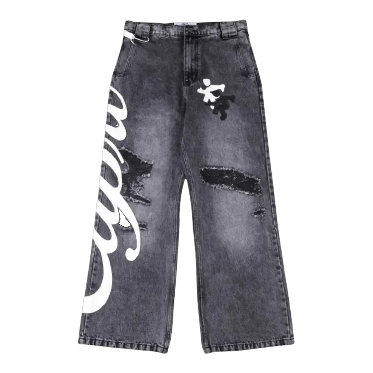 Project Capri Grey Baggy Jeans