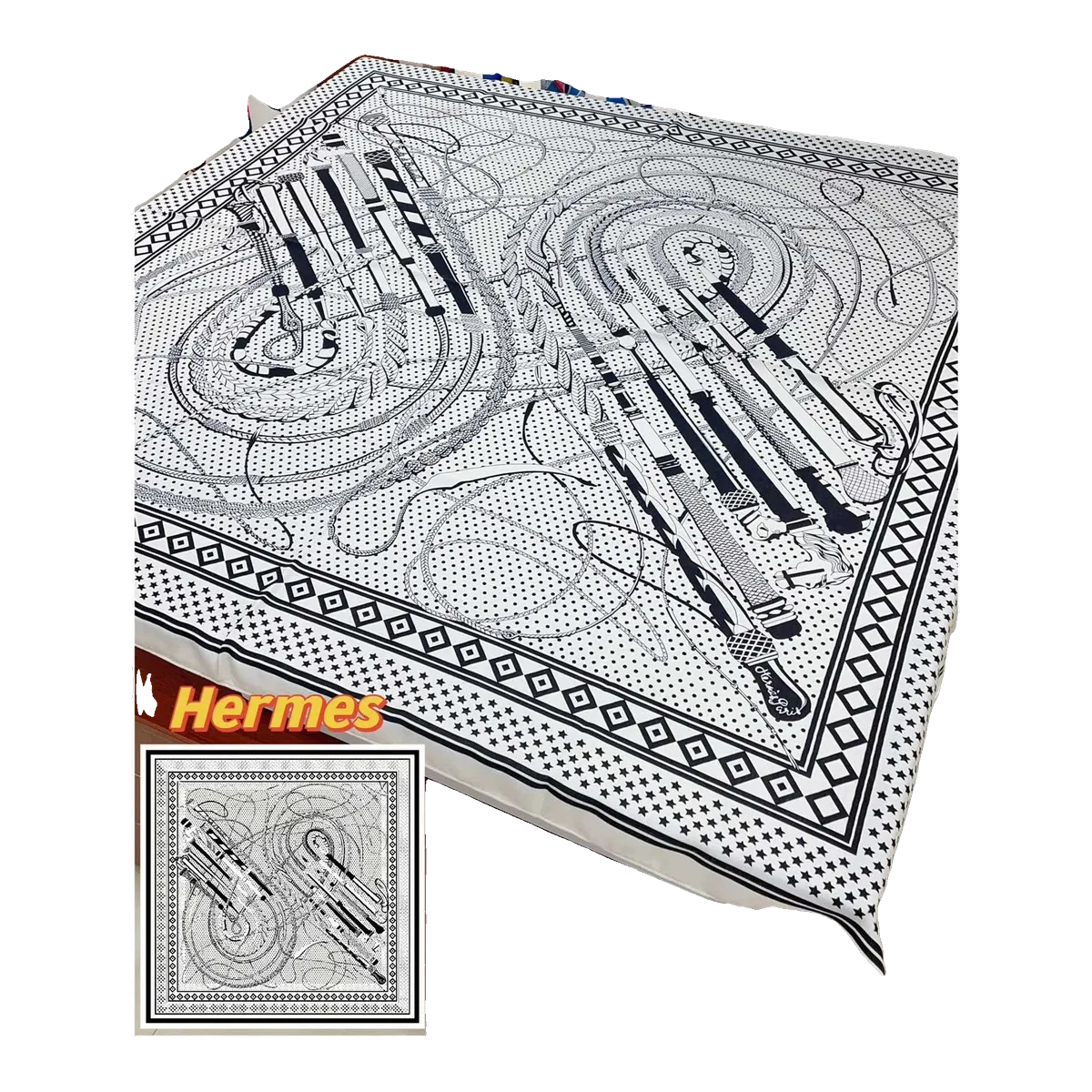 Hermes Printed Scarf
