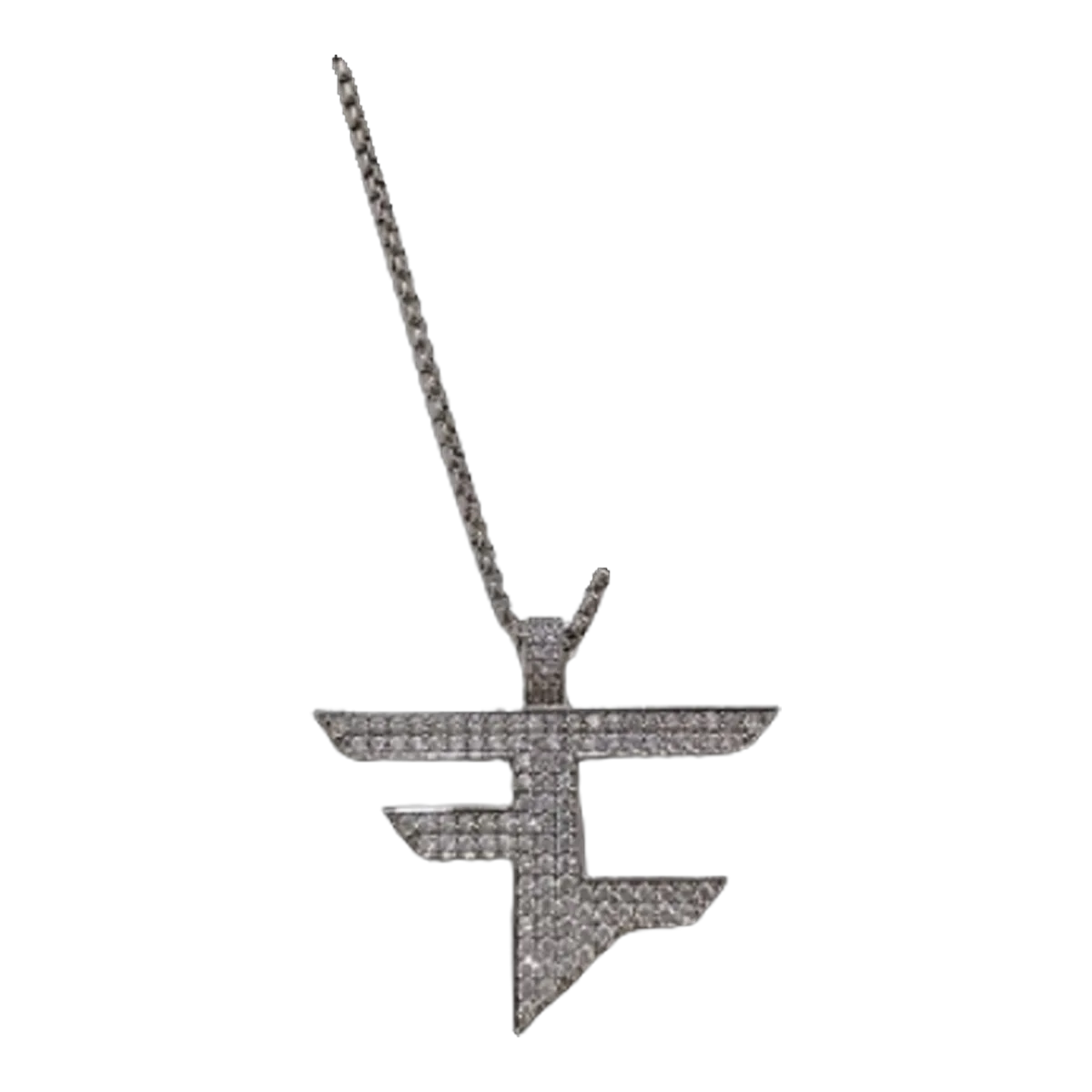 Calvin Klein Rhinestone Necklace Silver