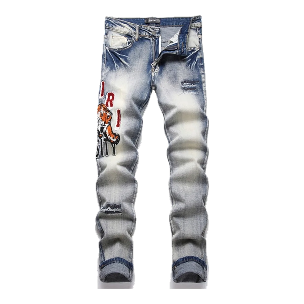 Amiri Distressed Jeans Blue