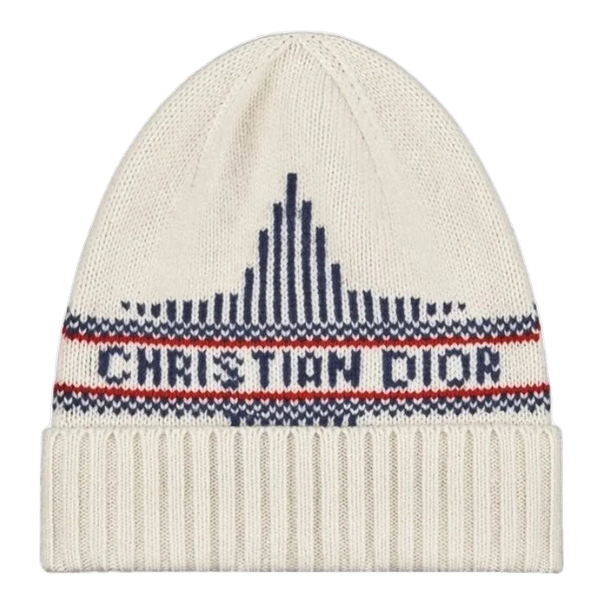 Dior Cream Logo Beanie