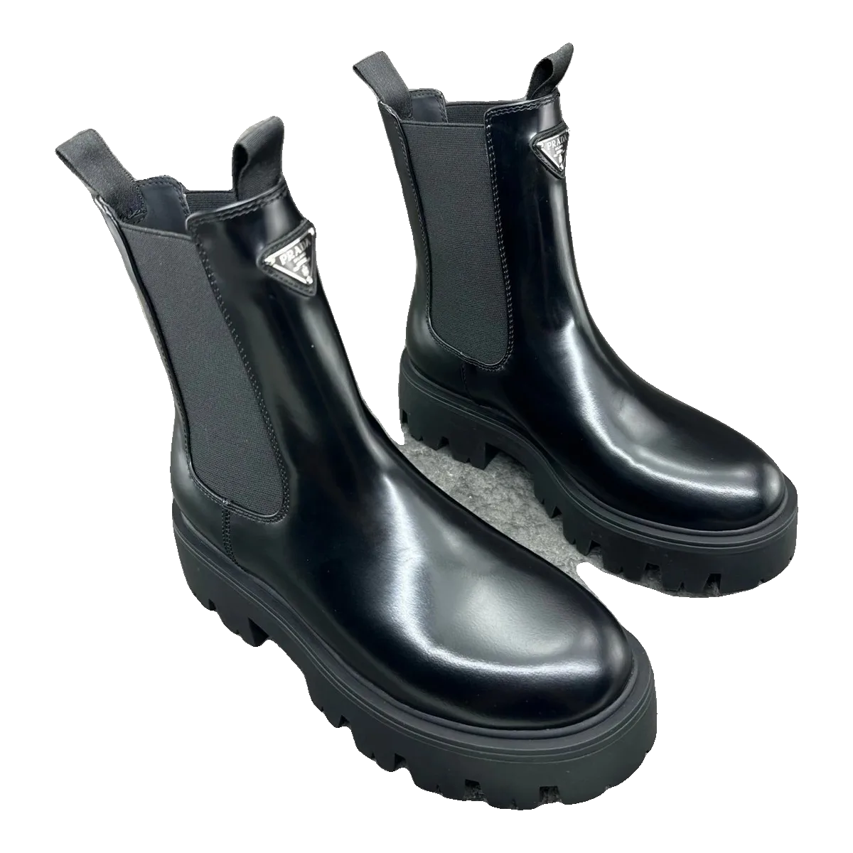 Prada Black Leather Boots