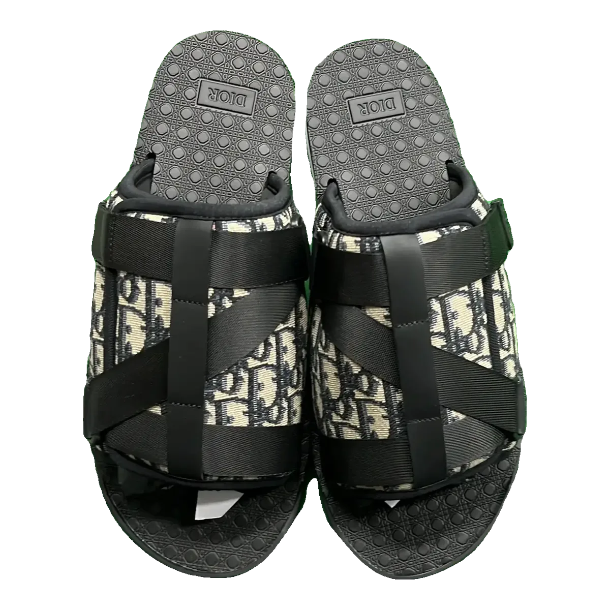 Dior Oblique Slides Black