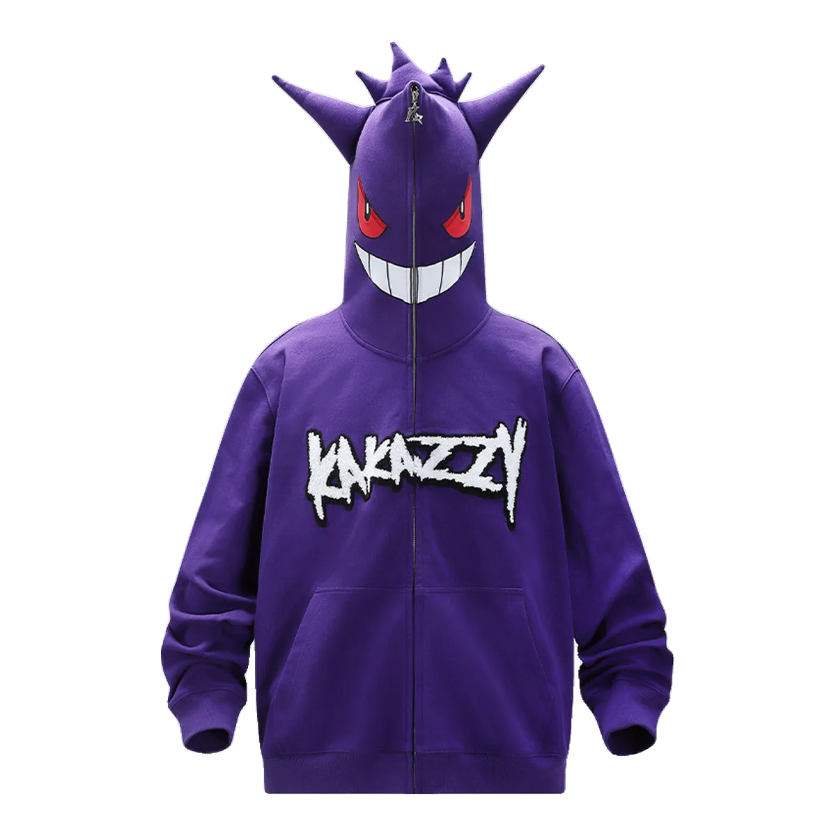 Kakaazy Gengar Zip Hoodie Purple