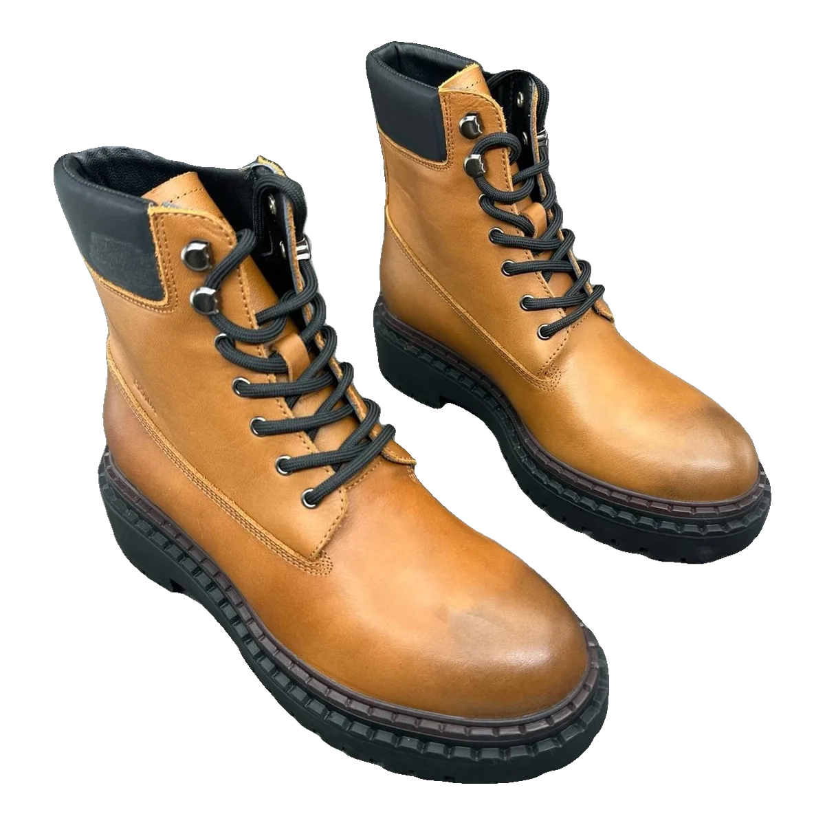 Prada Tan Leather Boots