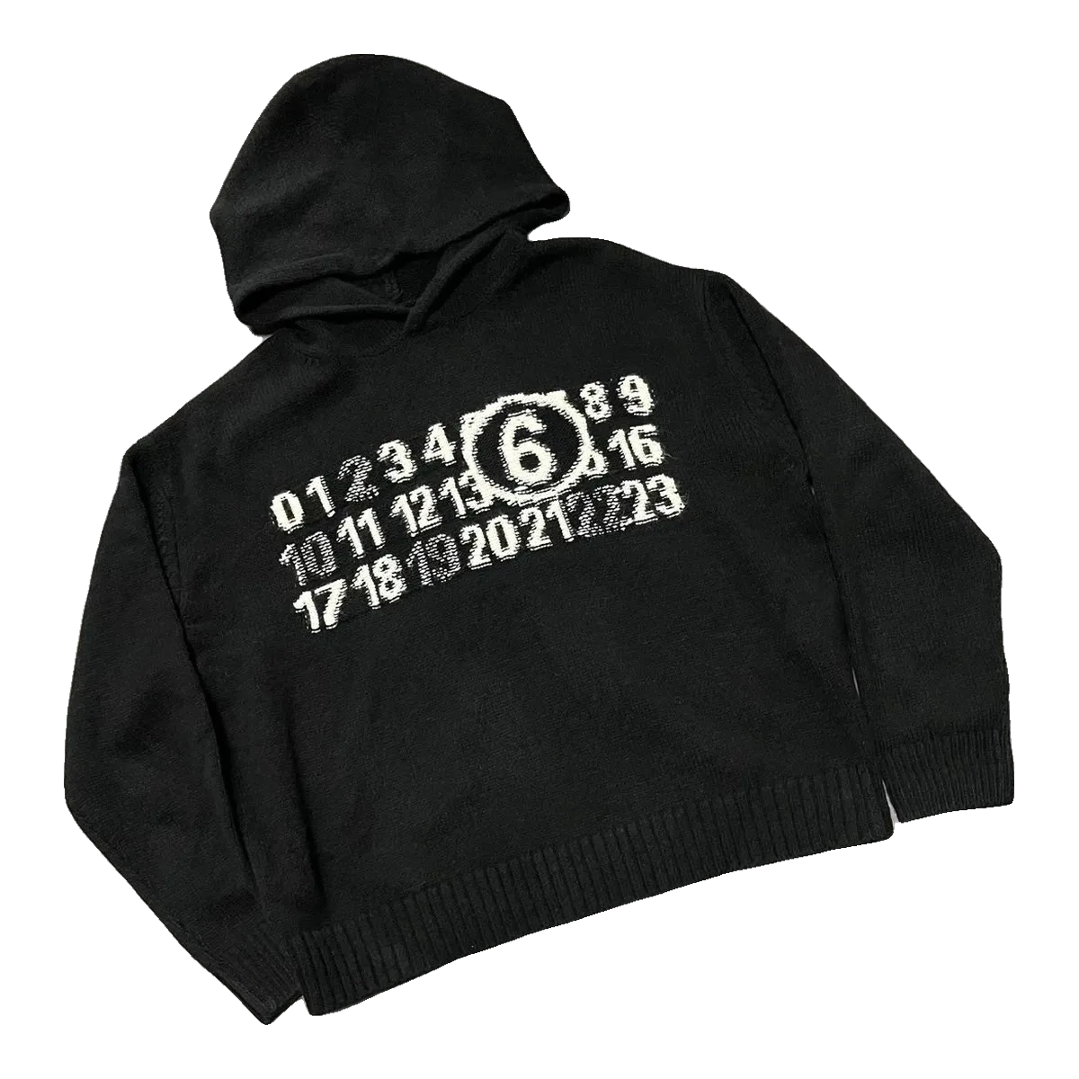 Maison Margiela Black Numbers Hoodie