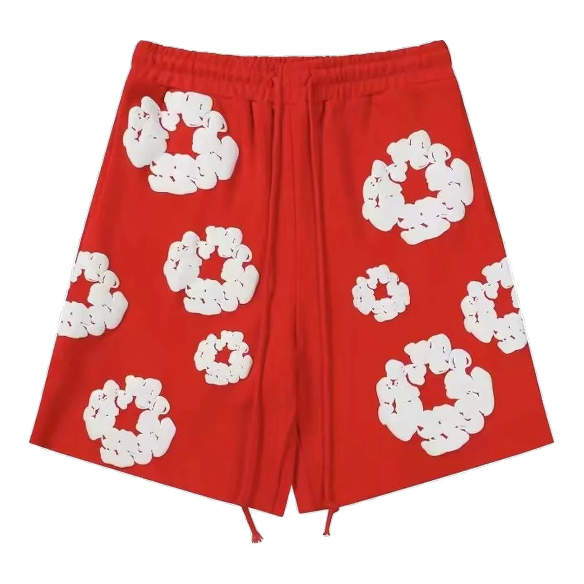 Denim Tears Red Floral Wreath Shorts