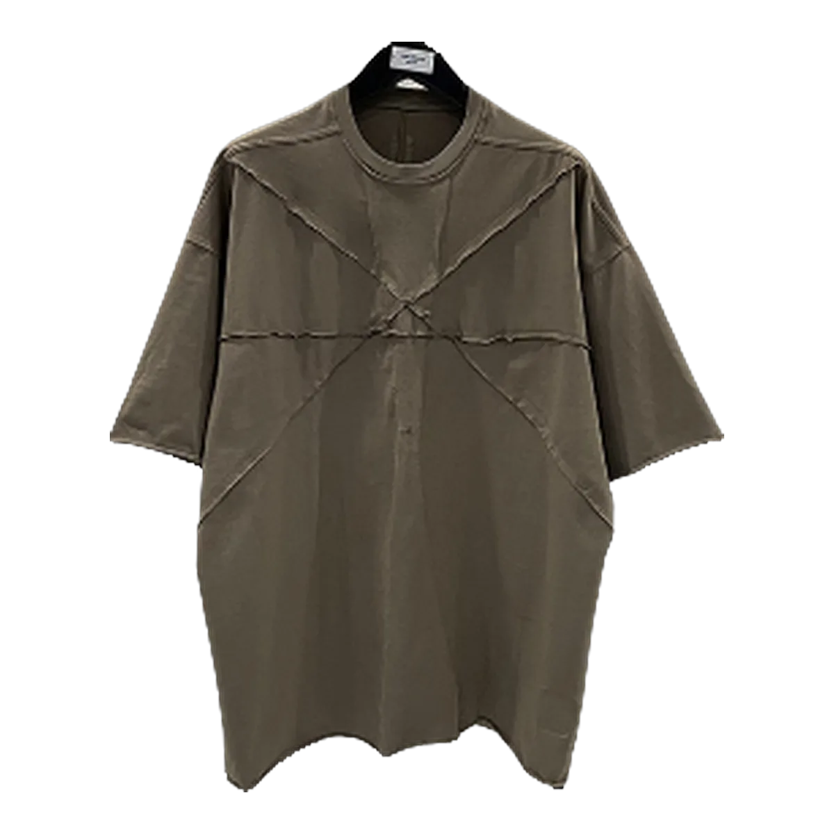 Rick Owens Olive Spliced T-Shirt