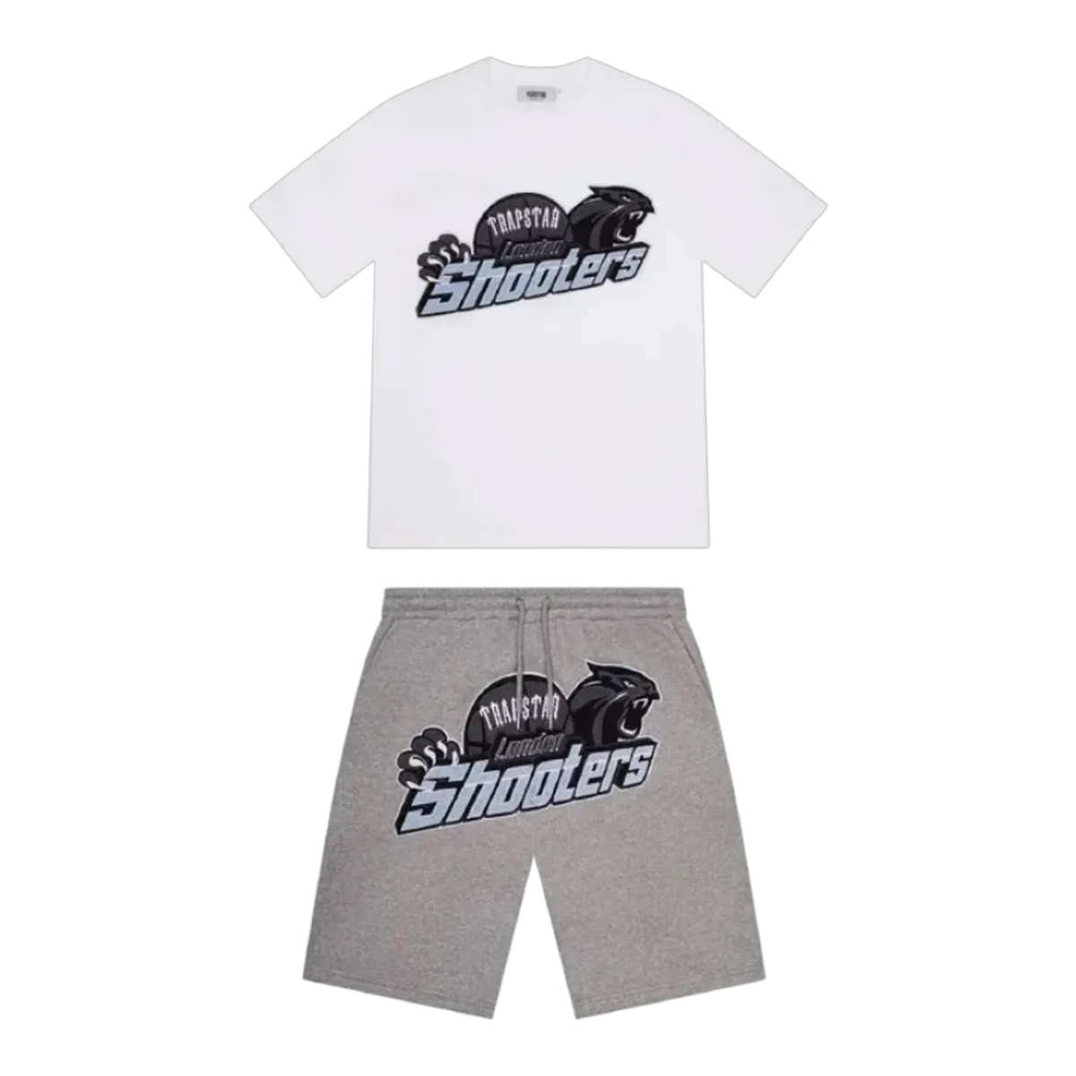 Trapstar Shooters Tee Shorts Set White