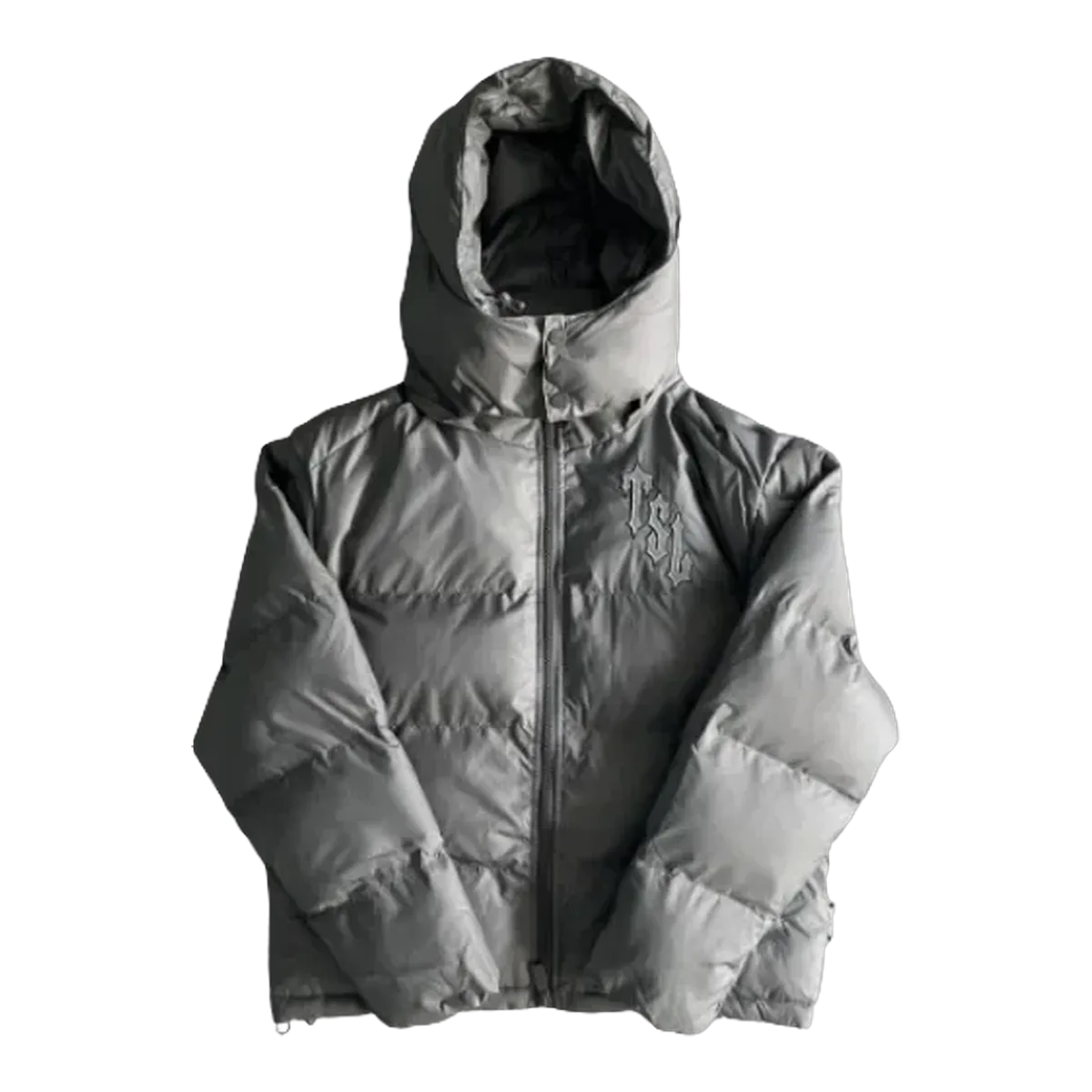 Trapstar Silver Hooded Puffer Jacket