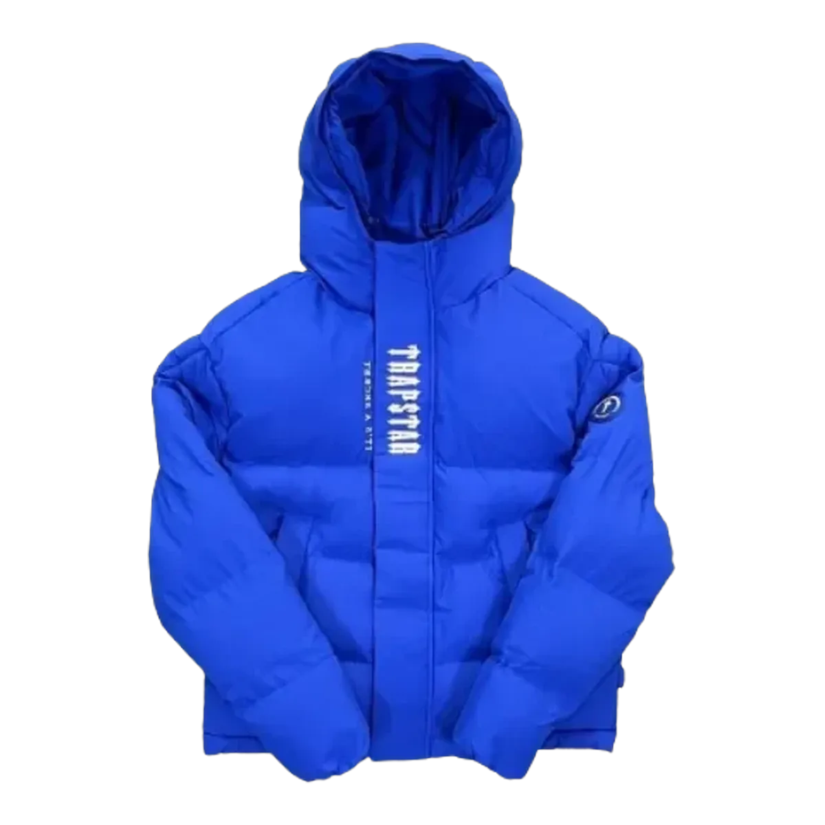 Trapstar Hooded Puffer Jacket Blue