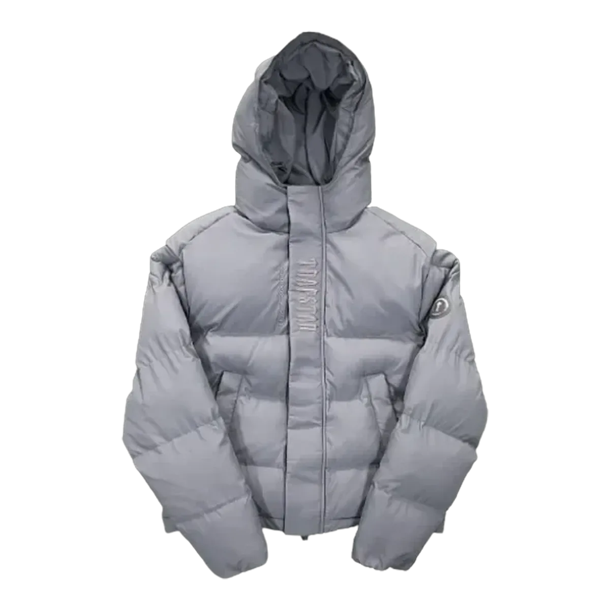 Trapstar Hooded Puffer Jacket Grey