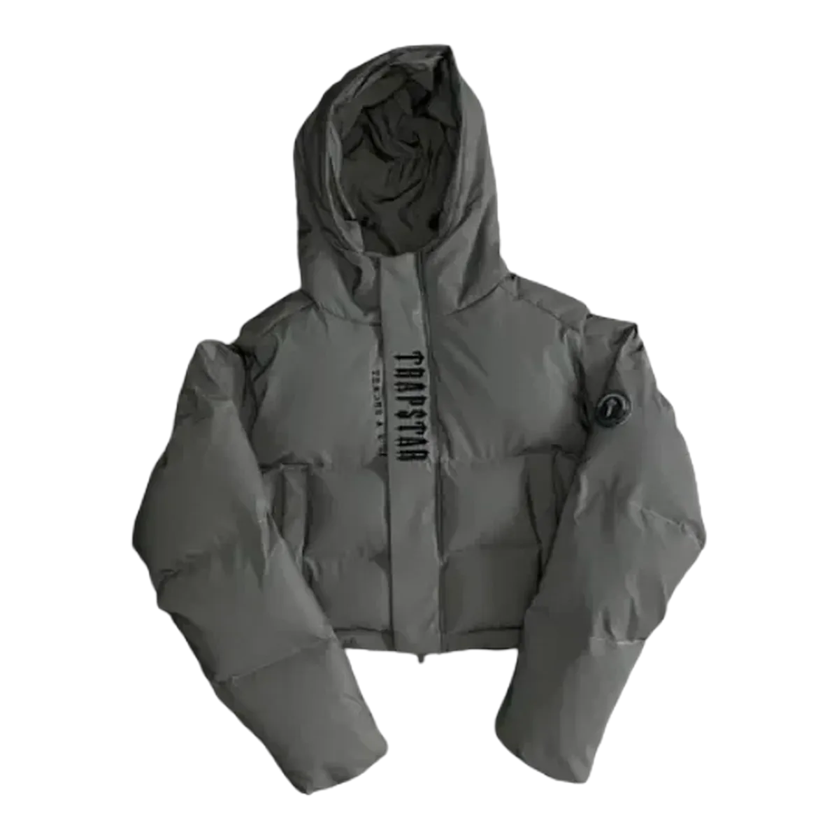 Trapstar Hooded Puffer Jacket Grey